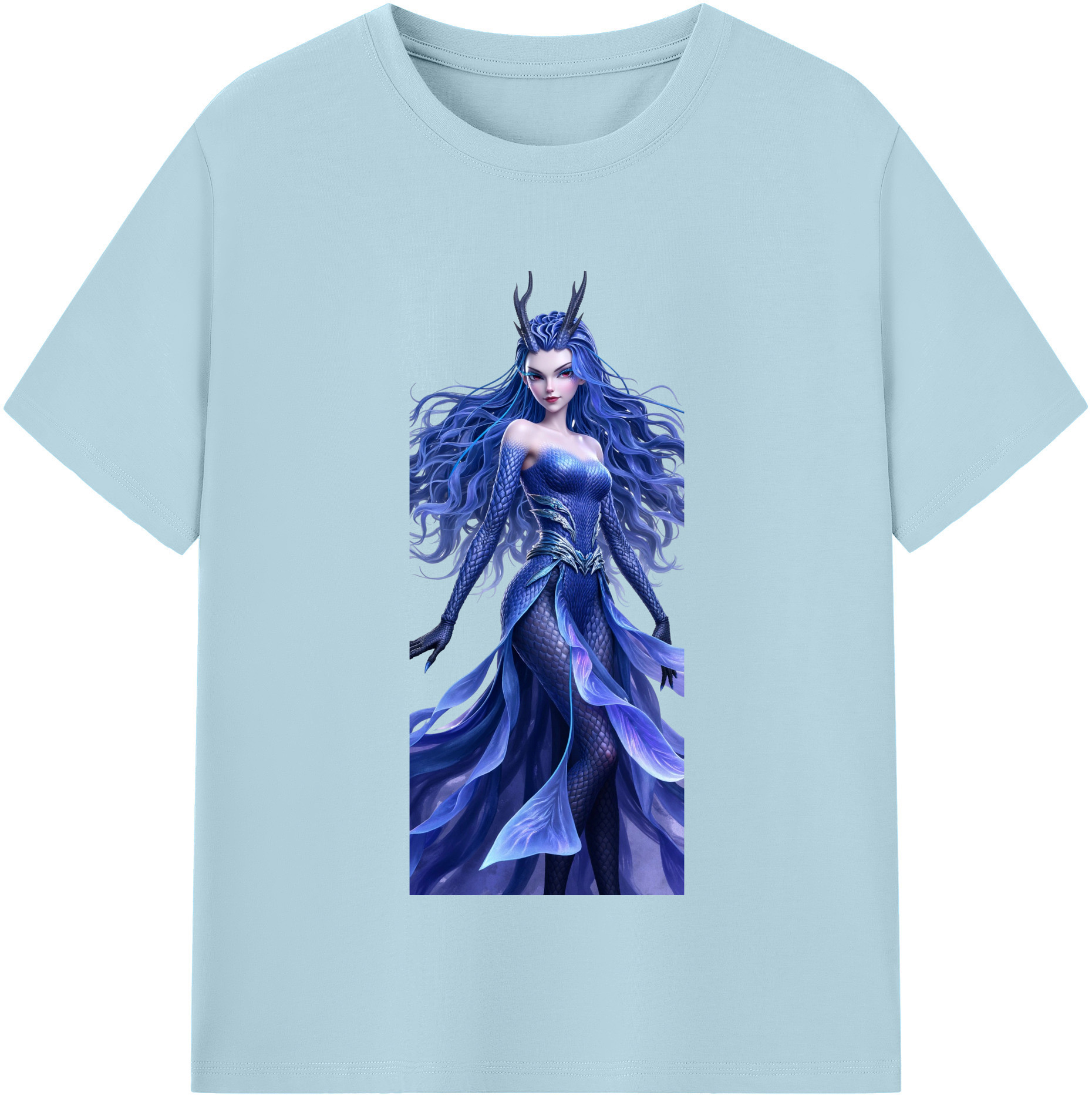 （画像用） Ne Zha 2 ナタ 魔童の大暴れ 綿100％半袖Tシャツ（フロントプリント）
